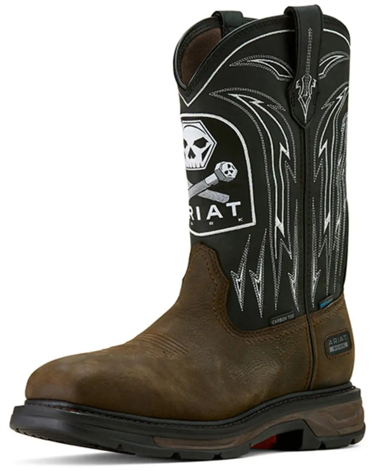Ariat Men's WorkHog® XT Bolt Skull Waterproof Work Boots - Carbon Toe