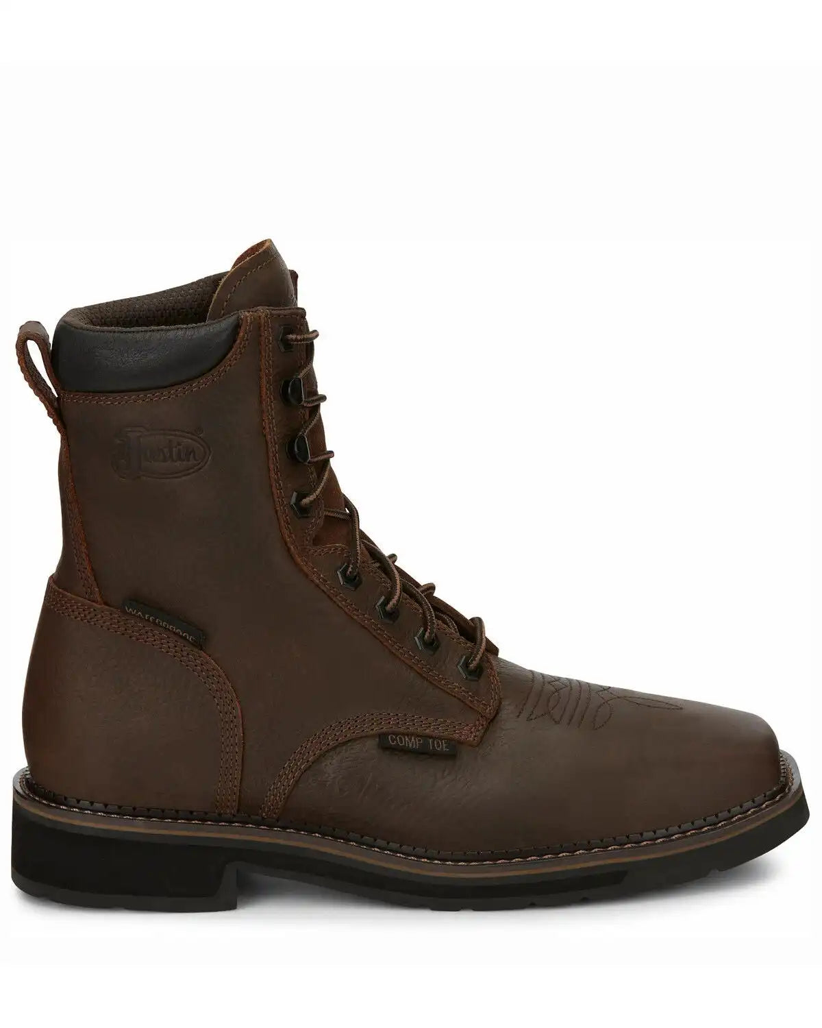 Justin Men's Driller Waterproof Work Boots - Composite Toe