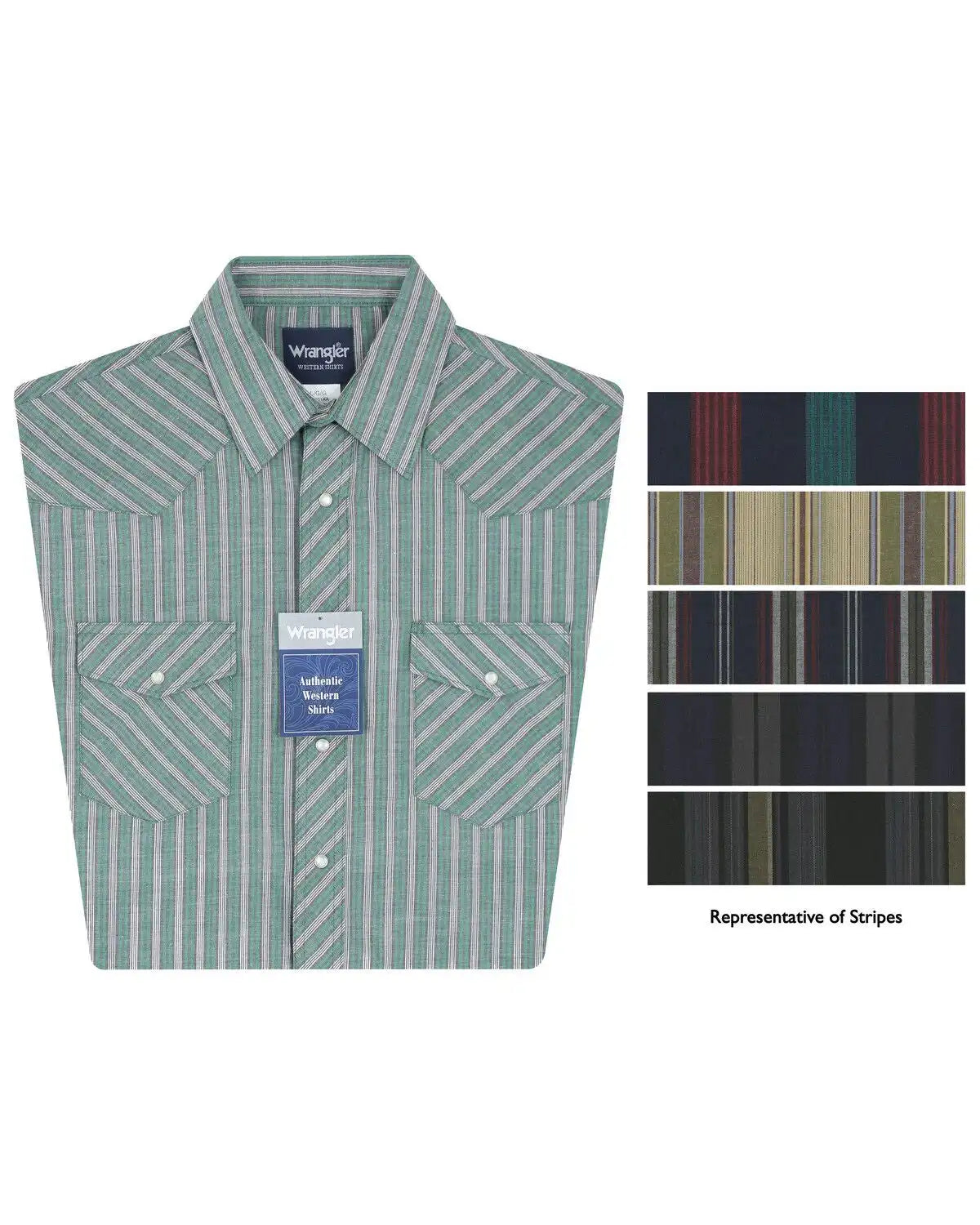 Wrangler Men's Assorted Plaid Short Sleeve Western Shirts