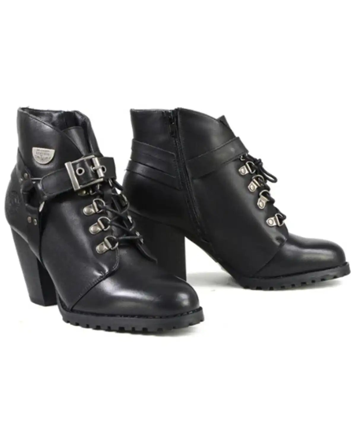Milwaukee Leather Women's 7" Leather Boots - Round Toe