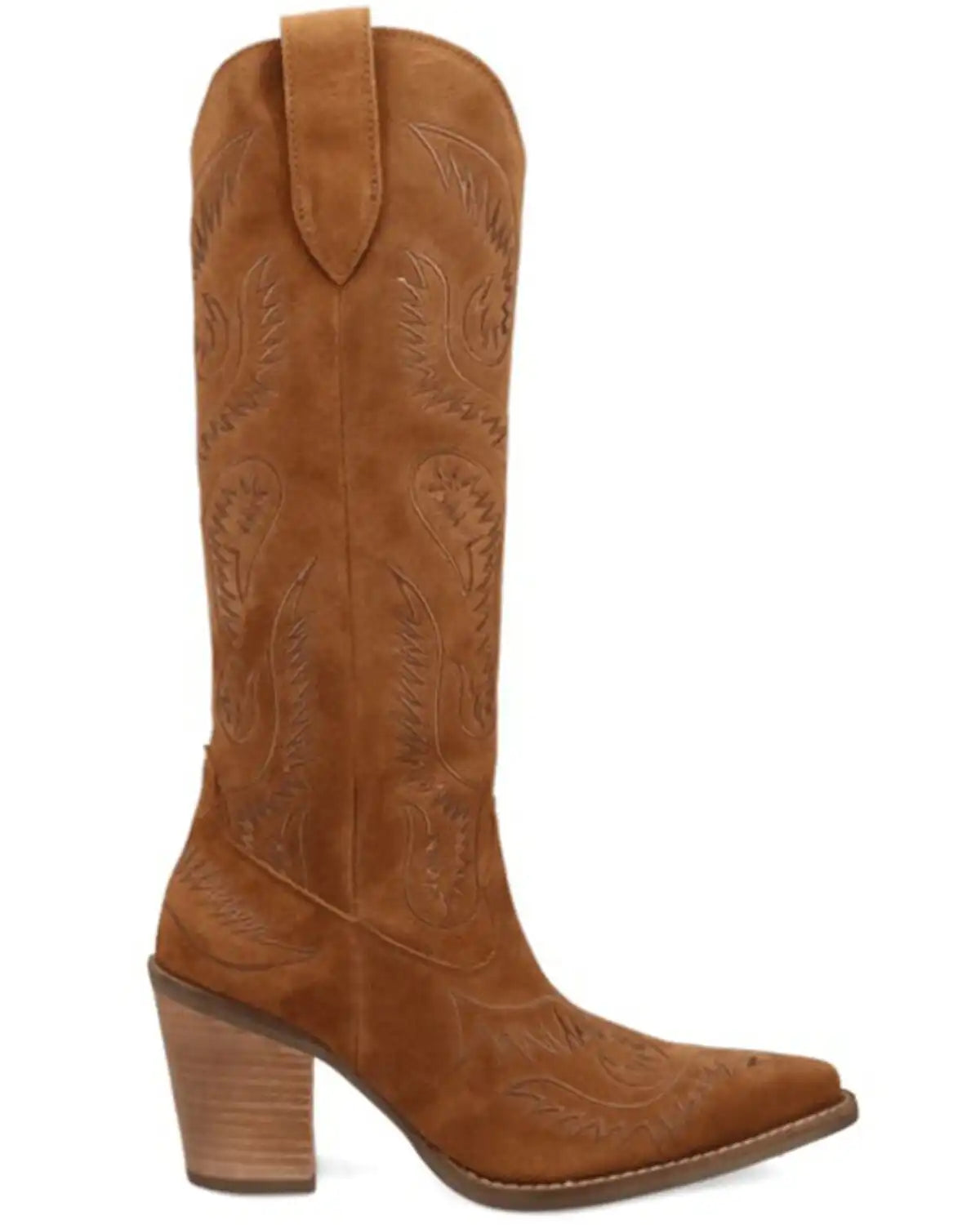 Dingo Women's Evita Suede Tall Western Boots - Snip Toe