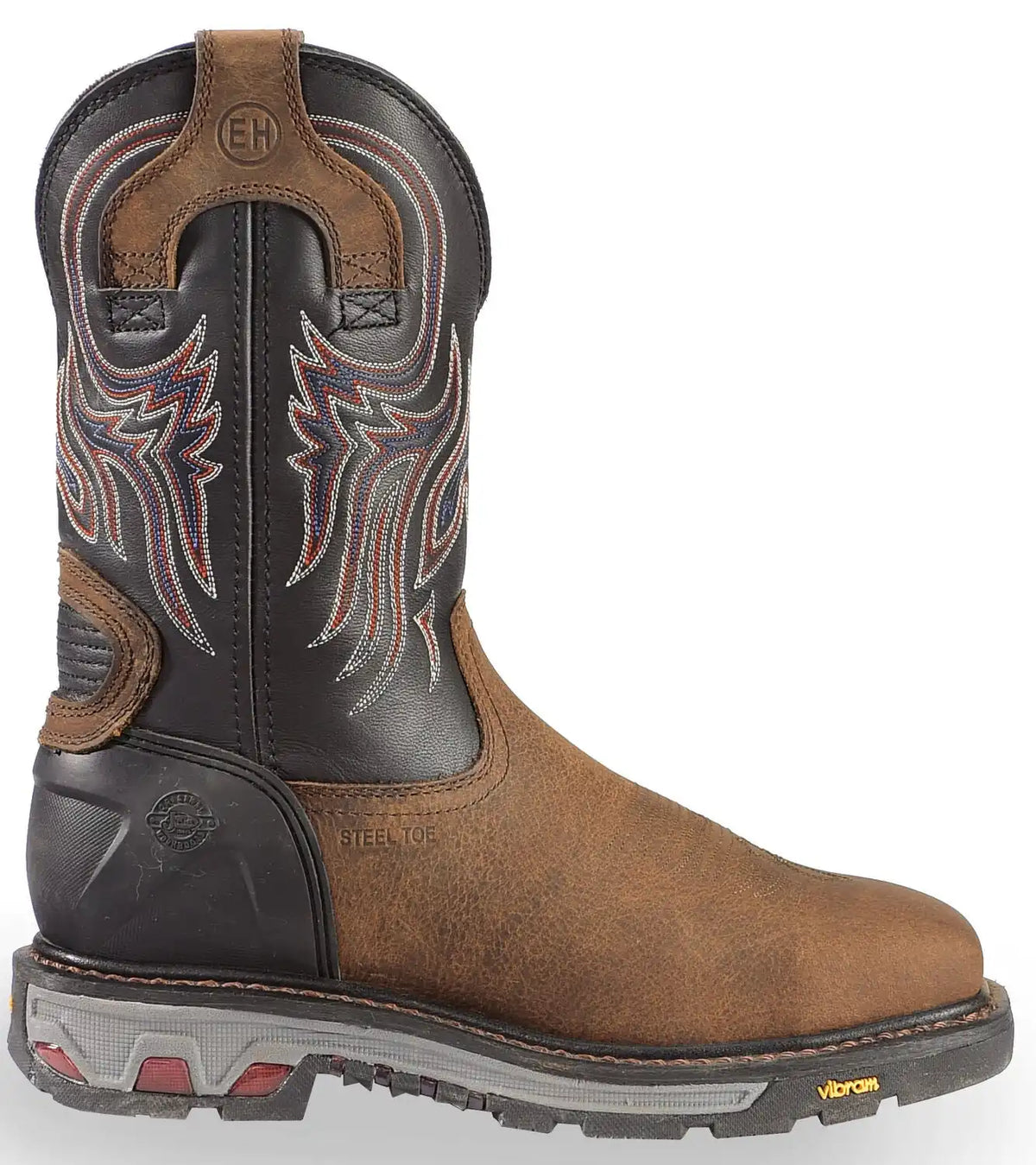 Justin Men's Tanker Western Work Boots - Steel Toe