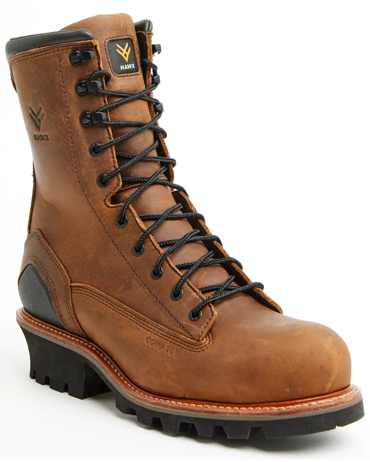 Hawx Men's 9" Lineman Logger Work Boots - Composite Toe