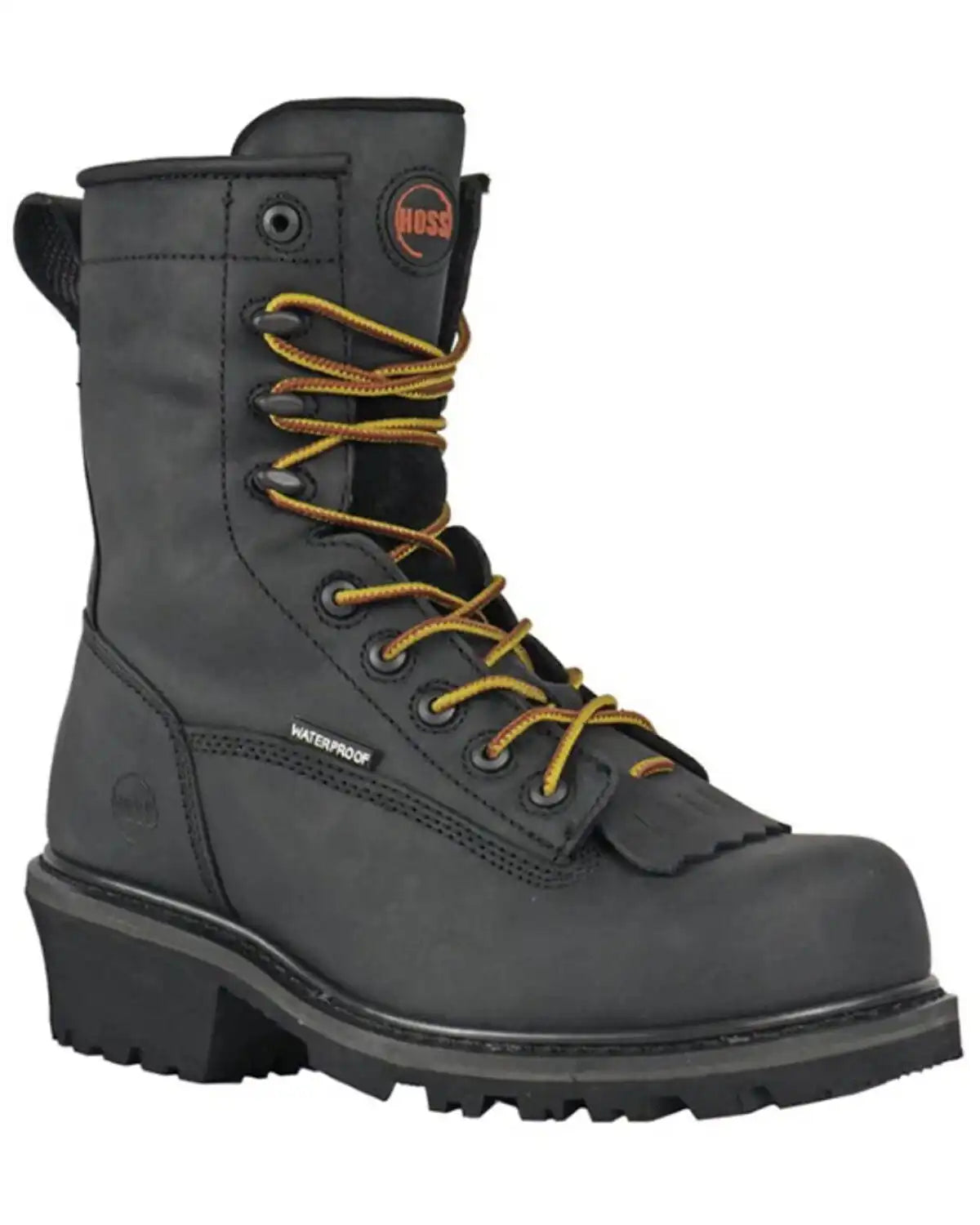 Hoss Men's 8" Cross Cut Waterproof Logger Work Boots - Composite Toe