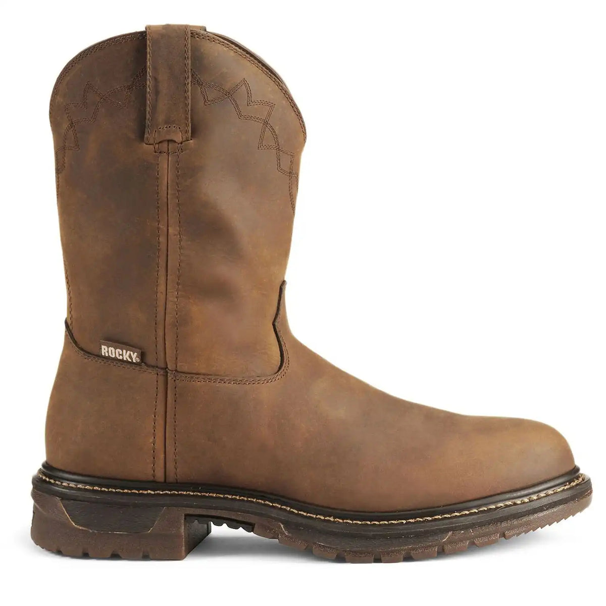 Rocky Men's 10" Original Ride Roper Performance Western Boots - Round Toe
