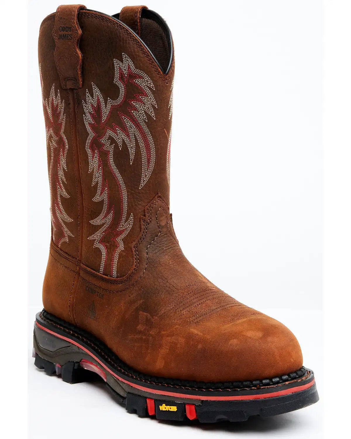 Cody James Men's 11" Decimator Dirty Dog Pull On Work Boots - Composite Toe