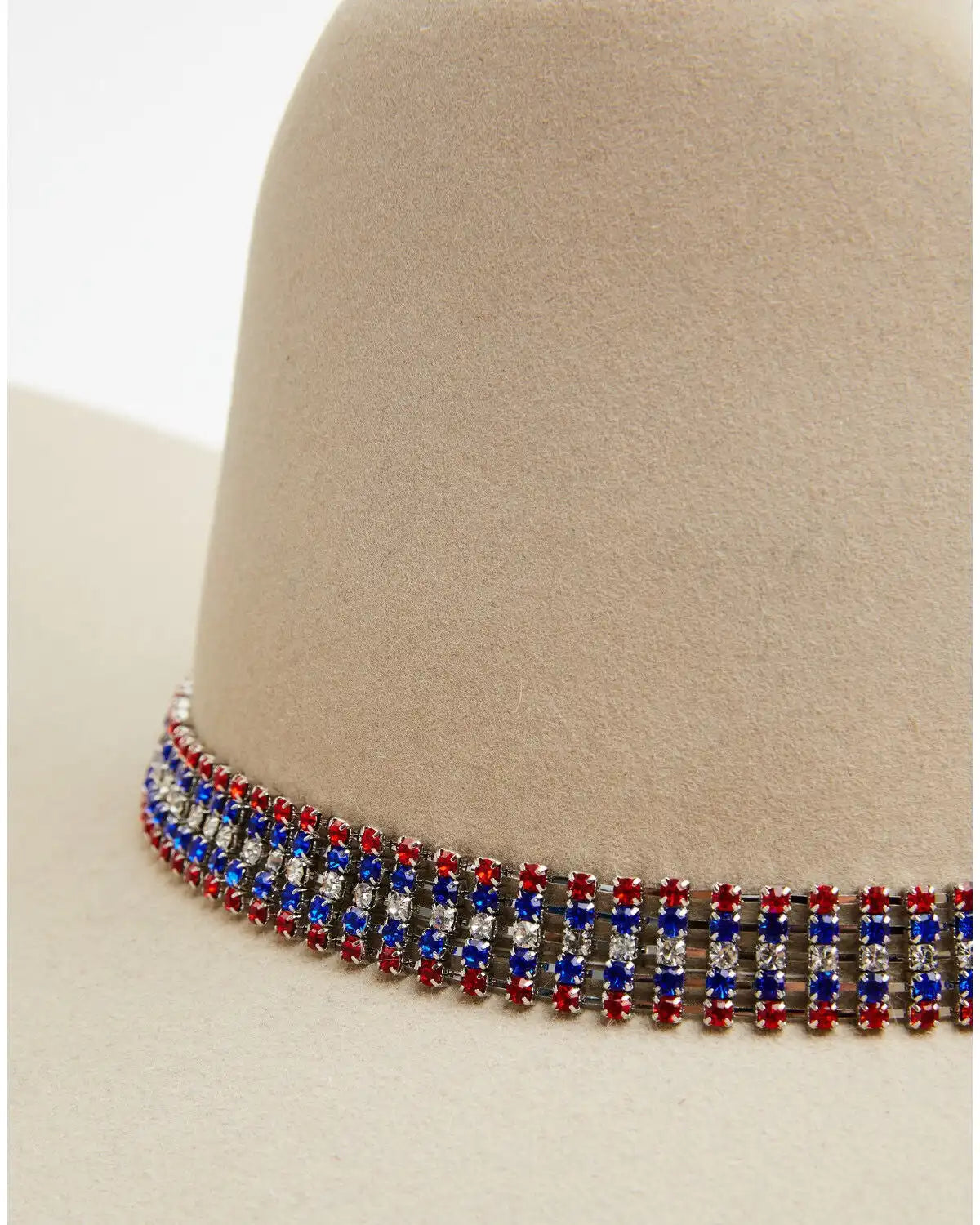 Austin Accent Women's Patriotic Rhinestone Hat Band