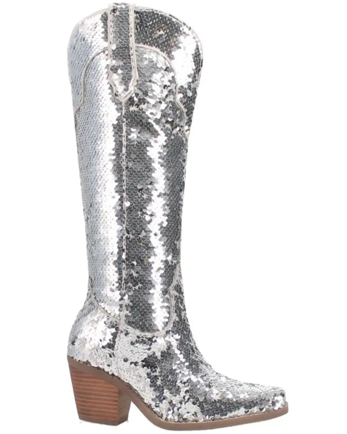 Dingo Women's Sequin Dance Hall Queen Tall Western Boots - Snip Toe