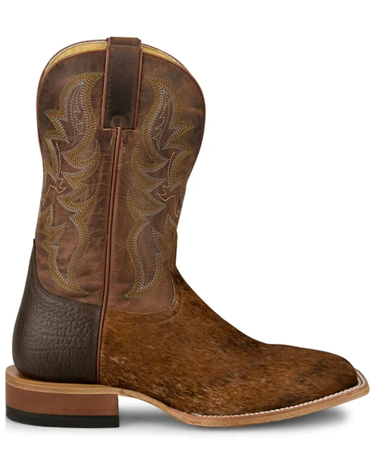 Justin Men's Hairon Hide Western Boots - Broad Square Toe