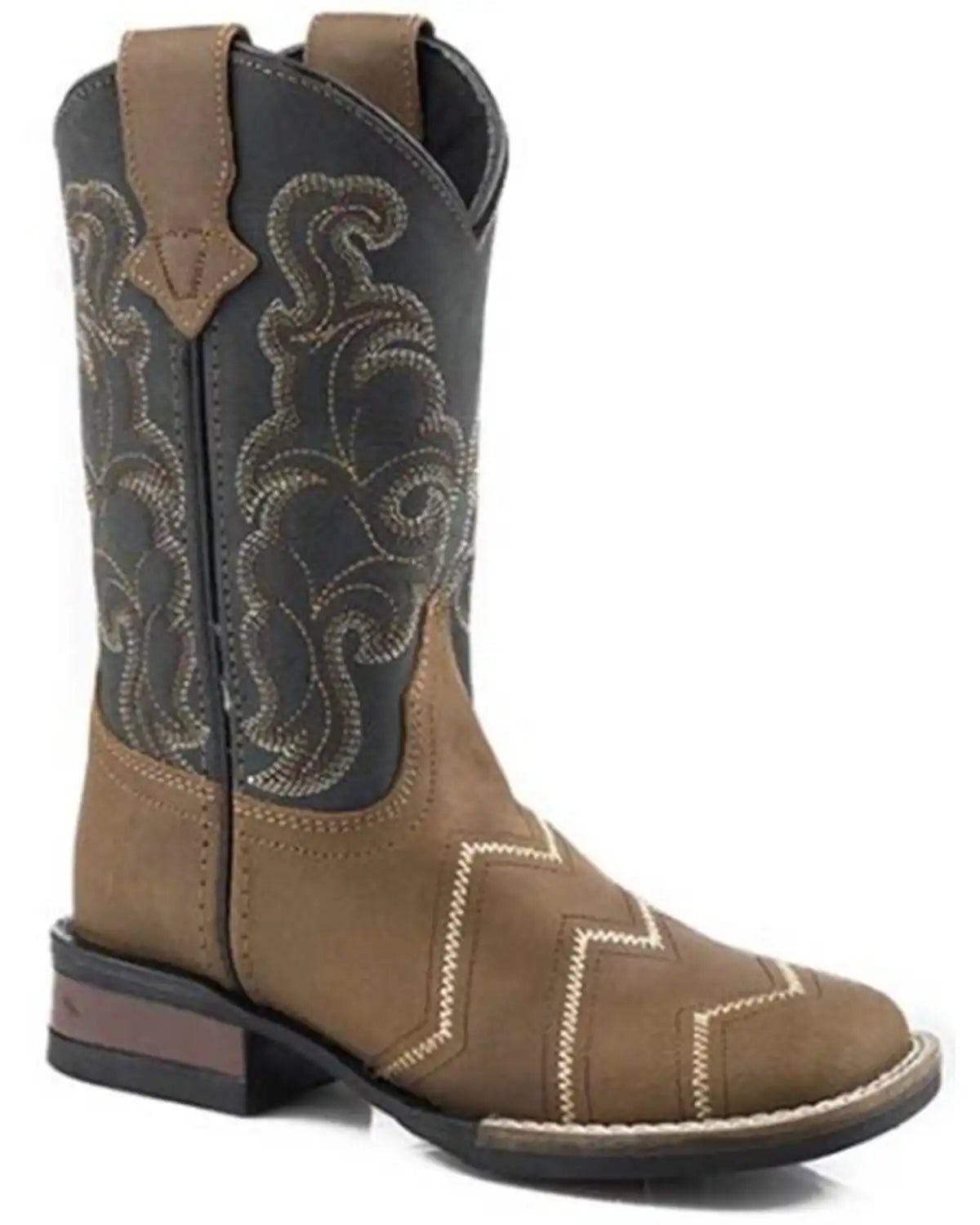 Roper Little Boys' Monterey Angles Western Boots - Broad Square Toe
