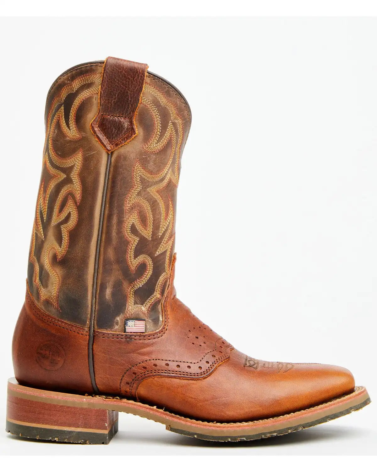 Double H Men's Boot Barn Exclusive 11" Domestic I.C.E™ Saddle Vamp Performance Western Boots - Broad Square Toe