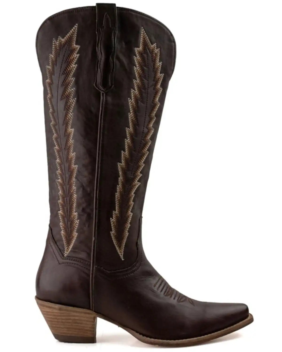 Dan Post Women's Mahan Feather Embroidery Western Boots - Snip Toe