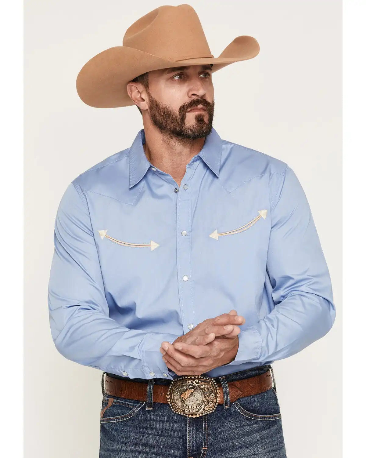Gibson Trading Co Men's All Smiles Solid Long Sleeve Snap Western Shirt