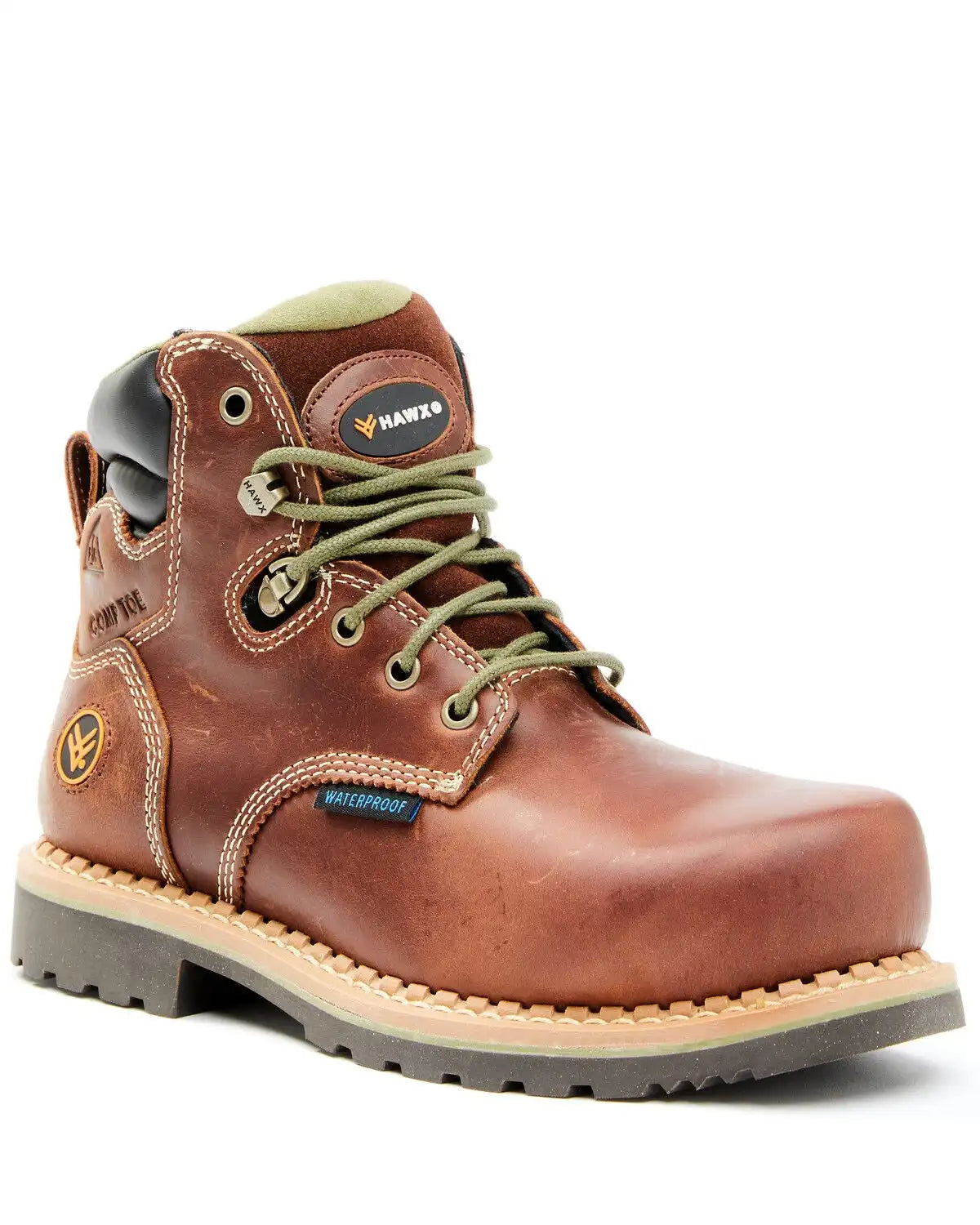 Hawx Women's 6" Platoon Waterproof Work Boots - Composite Toe