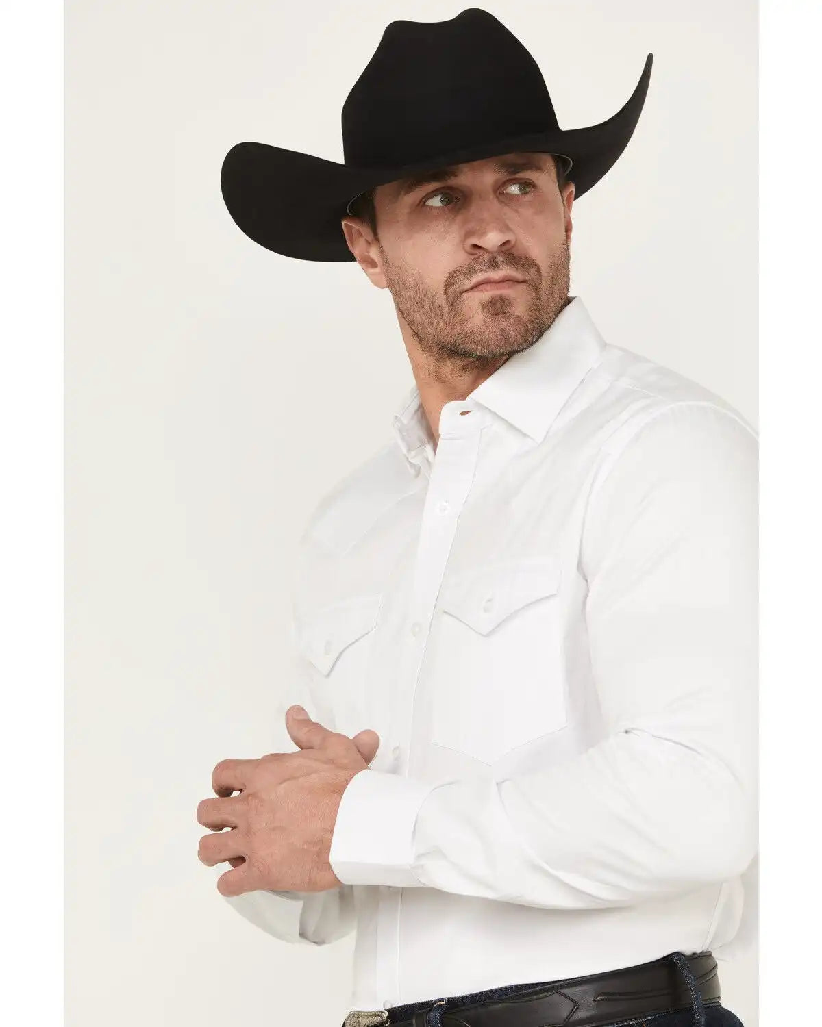 Cody James Black 1978® Men's Lawman Solid Long Sleeve Button-Down Western Shirt
