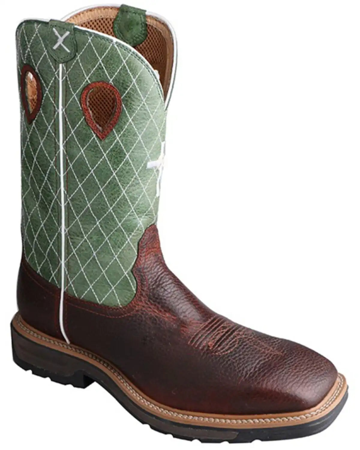 Twisted X Men's Lite Western Work Boots - Steel Toe - Extended Sizes