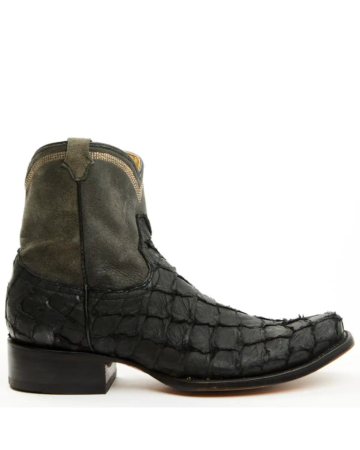 Corral Men's Exotic Pirarucu Western Ankle Boots - Square Toe