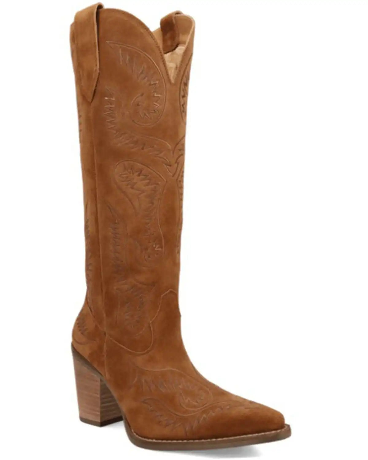 Dingo Women's Evita Suede Tall Western Boots - Snip Toe