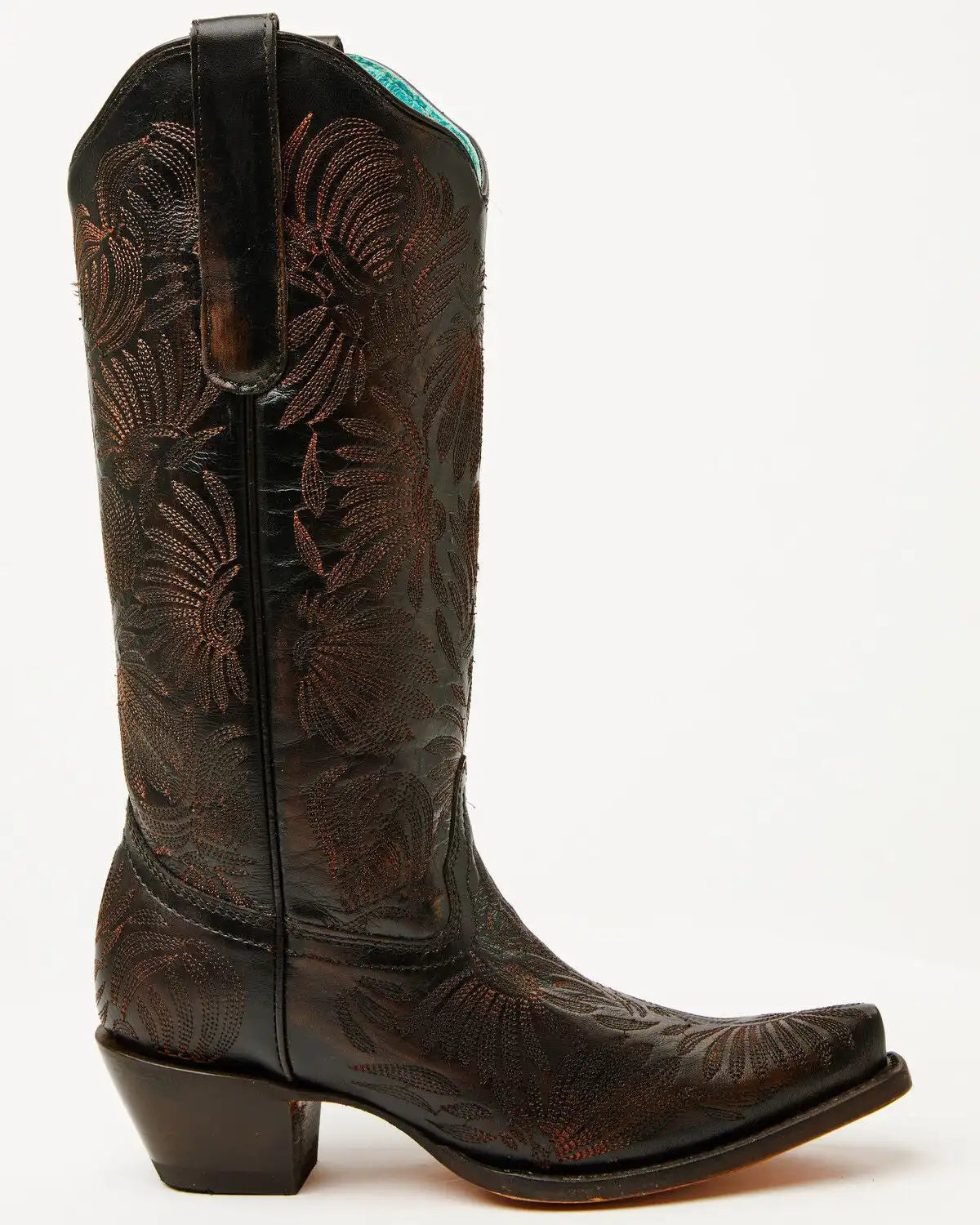 Corral Women's Floral Embroidered Tall Western Boots - Snip Toe