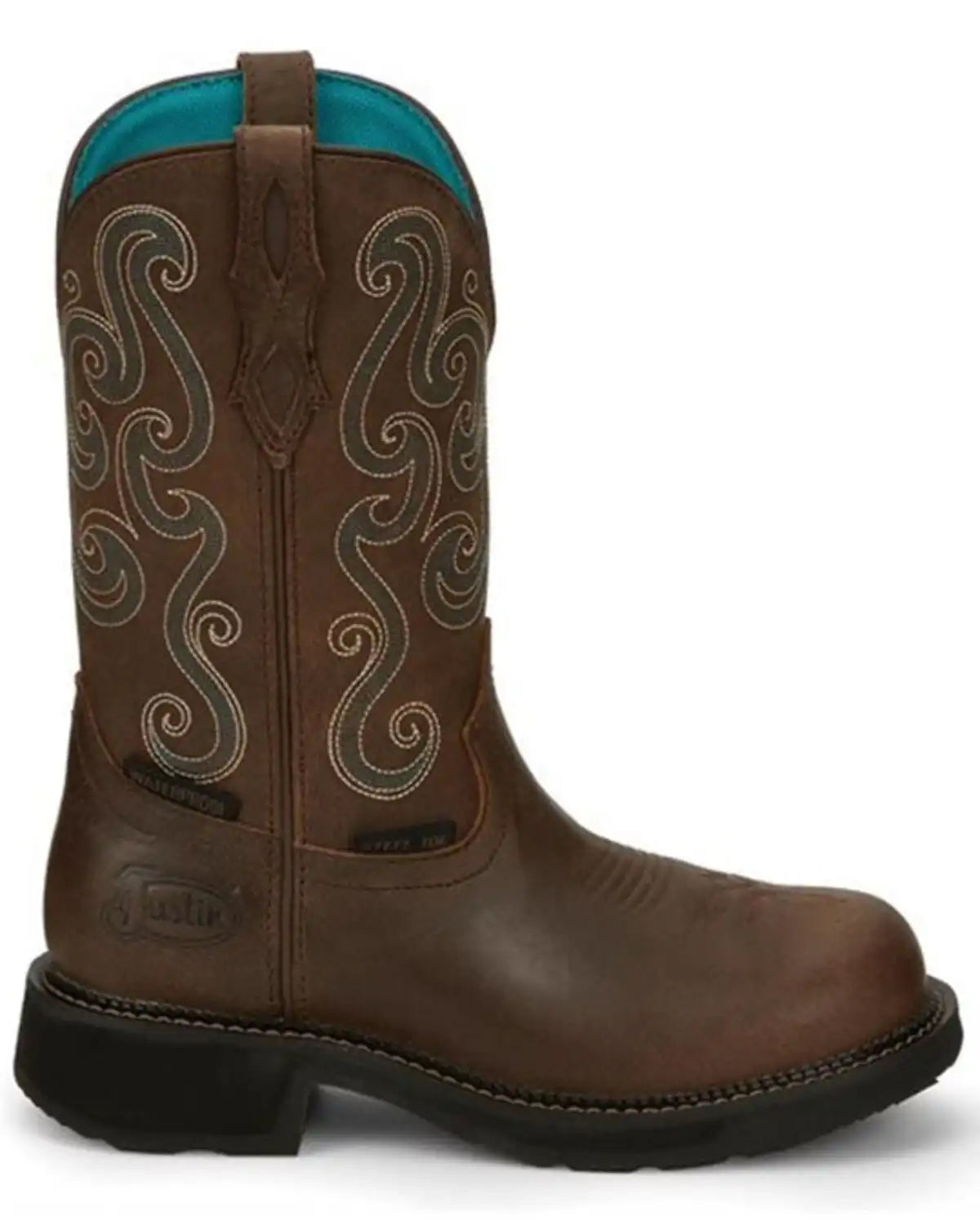 Justin Women's Tasha Waterproof Western Work Boots - Steel Toe