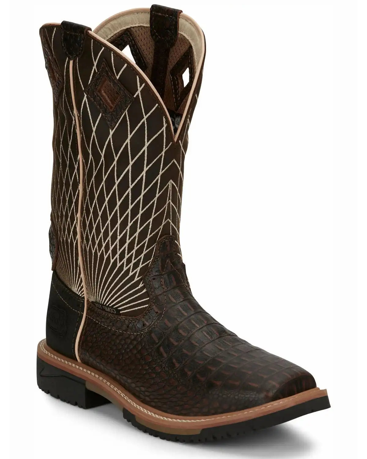 Justin Men's Derrickman Western Work Boots - Composite Toe