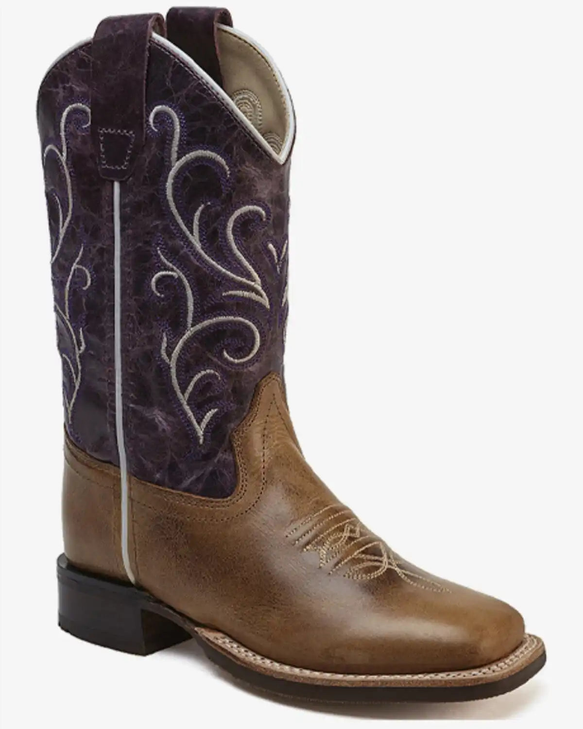 Old West Girls' Western Boots - Broad Square Toe
