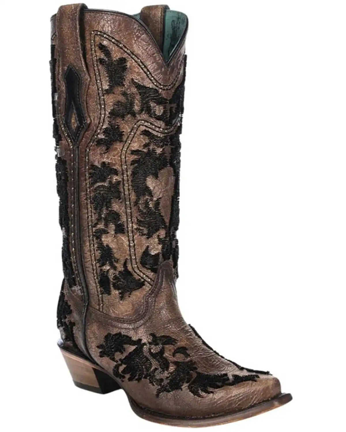 Corral Women's Crackled Bristle Western Boots - Snip Toe