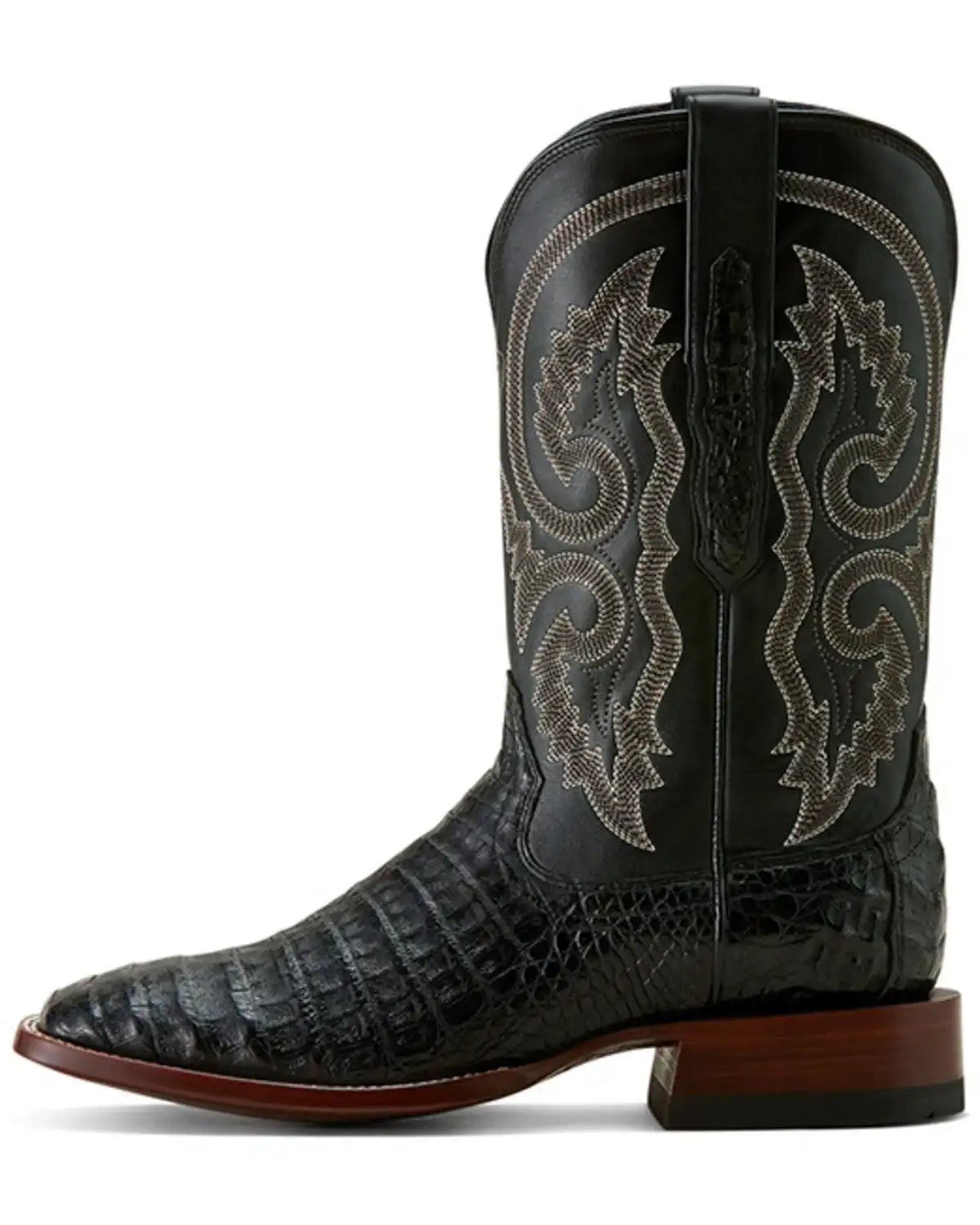 Ariat Men's Classic Callen Exotic Caiman Western Boots - Broad Square Toe