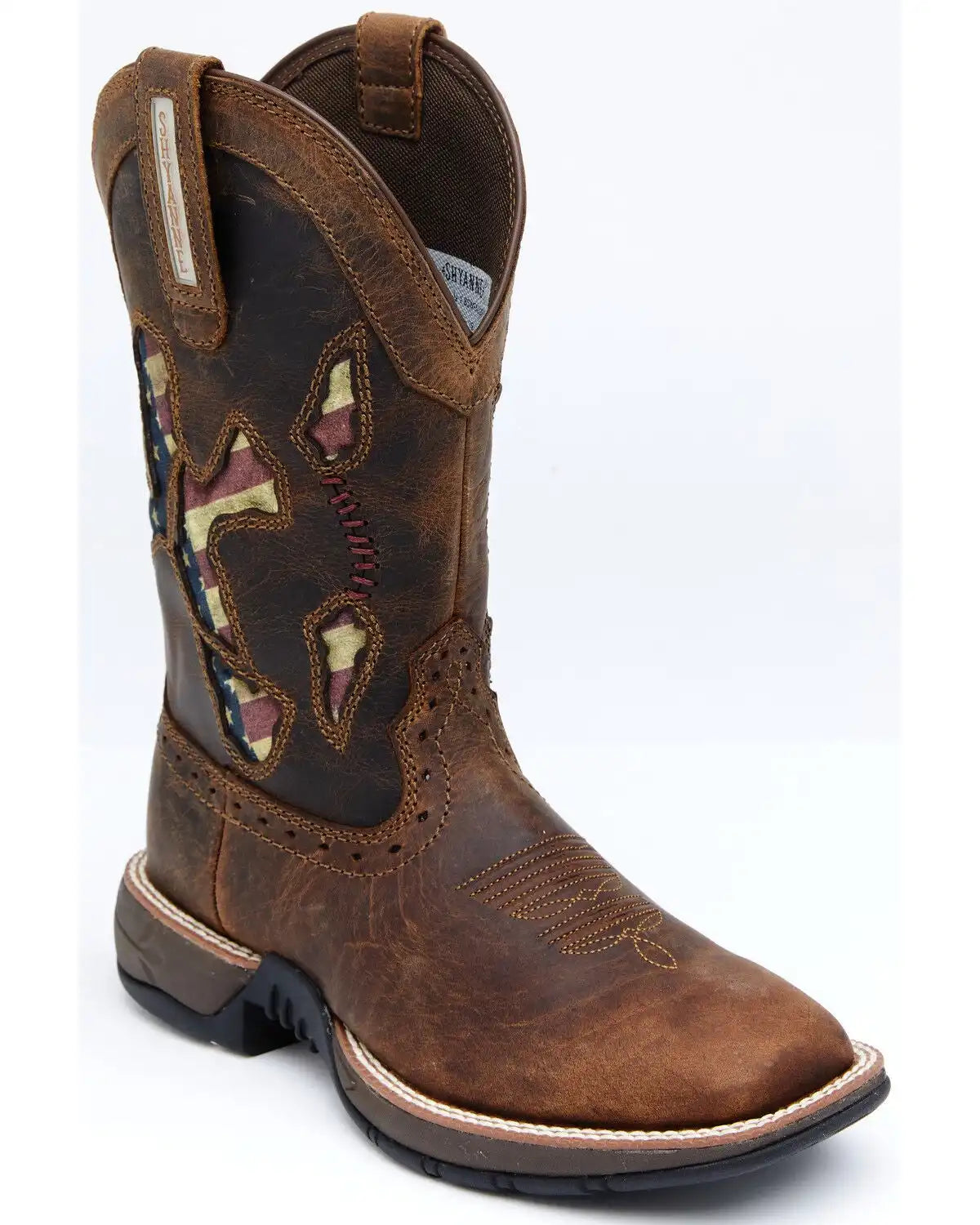 RANK 45® Women's Lite Flag Western Performance Boots - Broad Square Toe