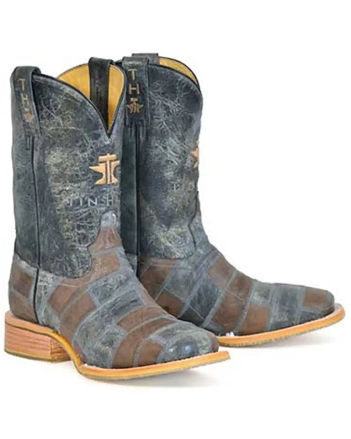 Tin Haul Men's Bricks And Stones Western Boots - Broad Square Toe