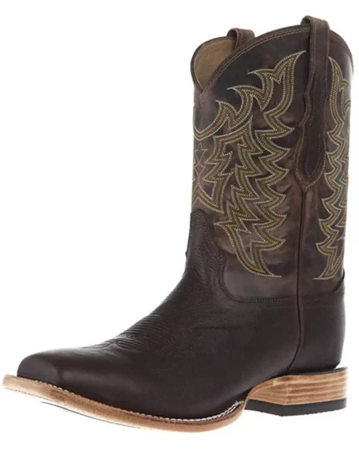 Tony Lama Men's Alfredo Bison Western Boots - Broad Square Toe