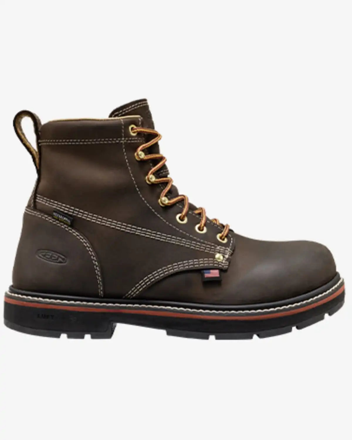 Keen Men's 6" Liberty Waterproof 90° Heel Work Boots - Carbon Toe