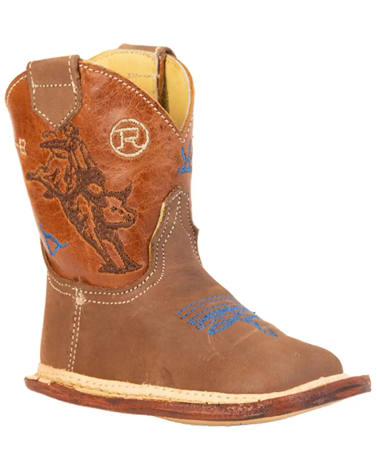 Roper Infant Boys' Brahma Brands Western Boots - Broad Square Toe