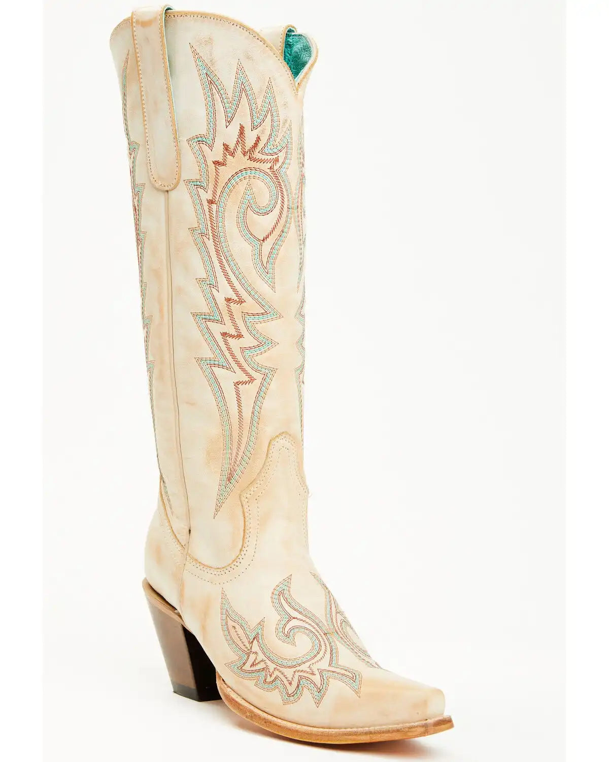 Corral Women's Embroidered Tall Western Boots - Snip Toe