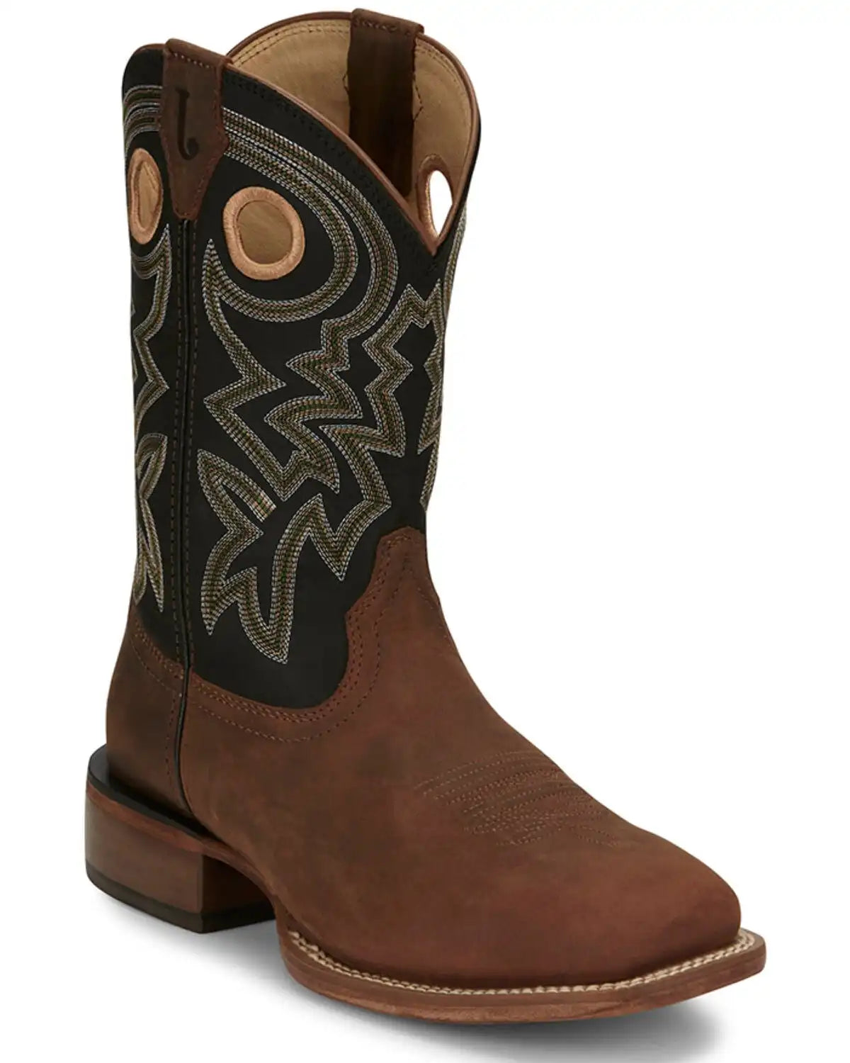 Justin Men's Big News Western Boots - Broad Square Toe