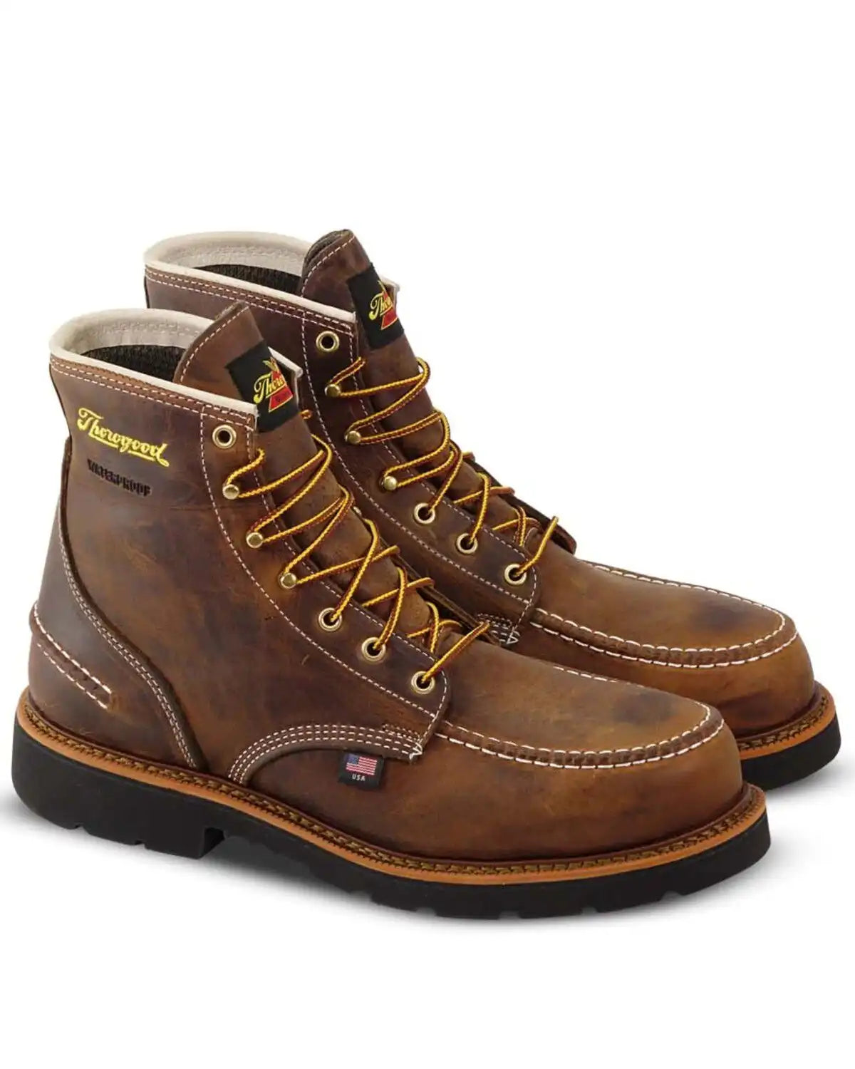 Thorogood Men's 6" Waterproof 1957 Series USA Work Boots - Steel Toe