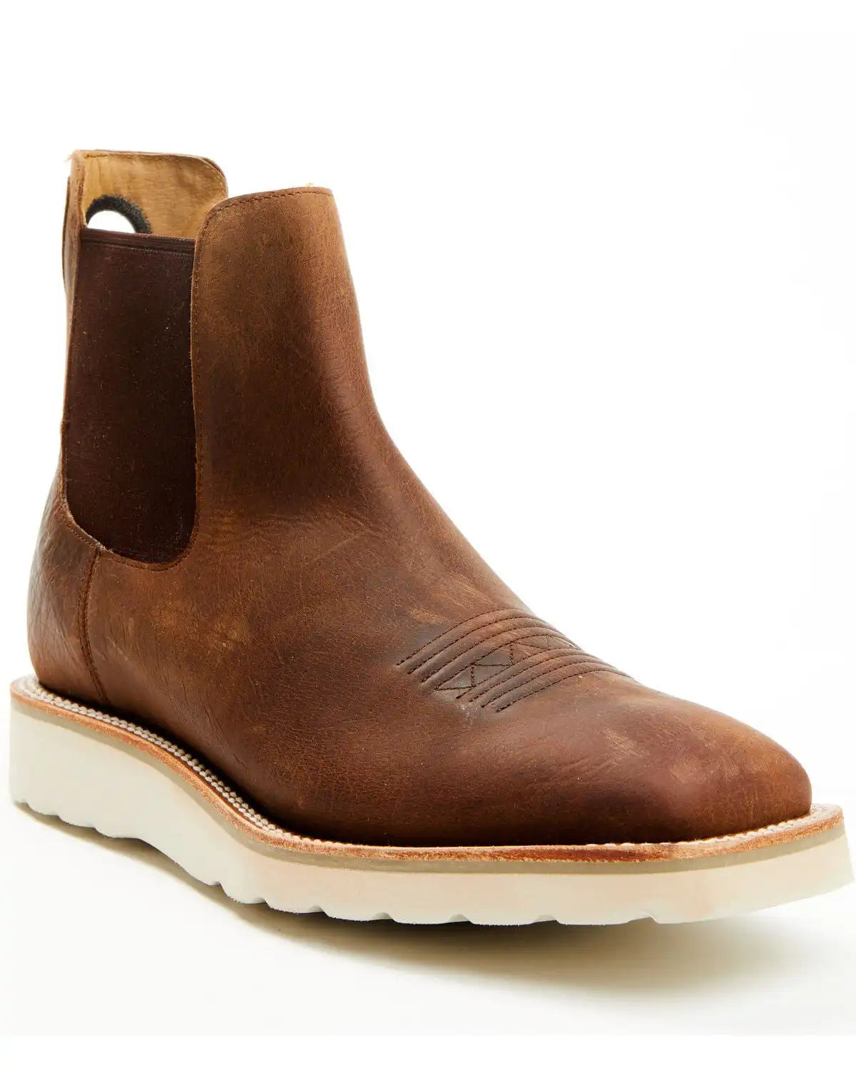 Horse Power Men's Distressed Chelsea Boots - Square Toe