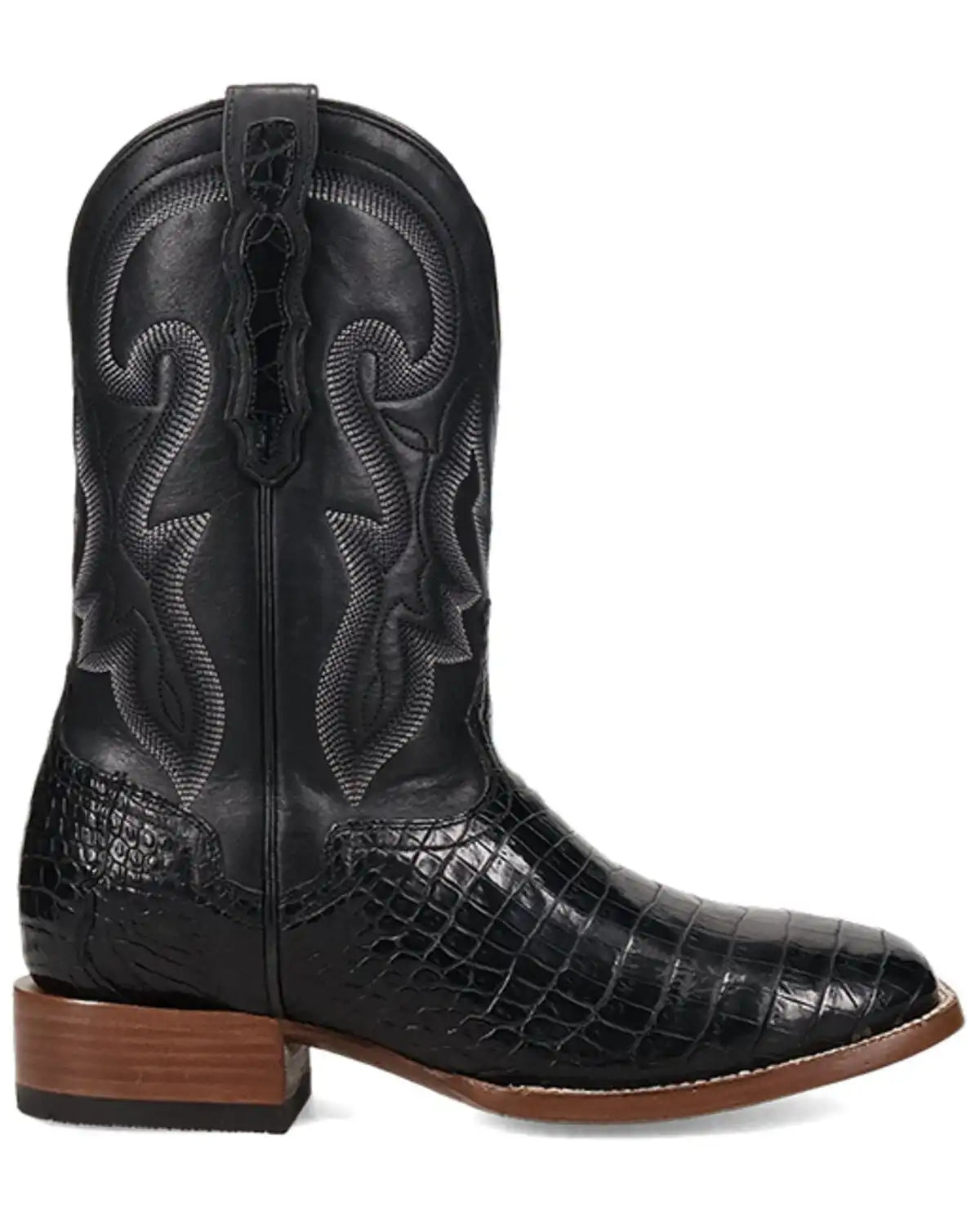 El Dorado Men's Nile Exotic Crocodile Western Boots - Broad Square Toe