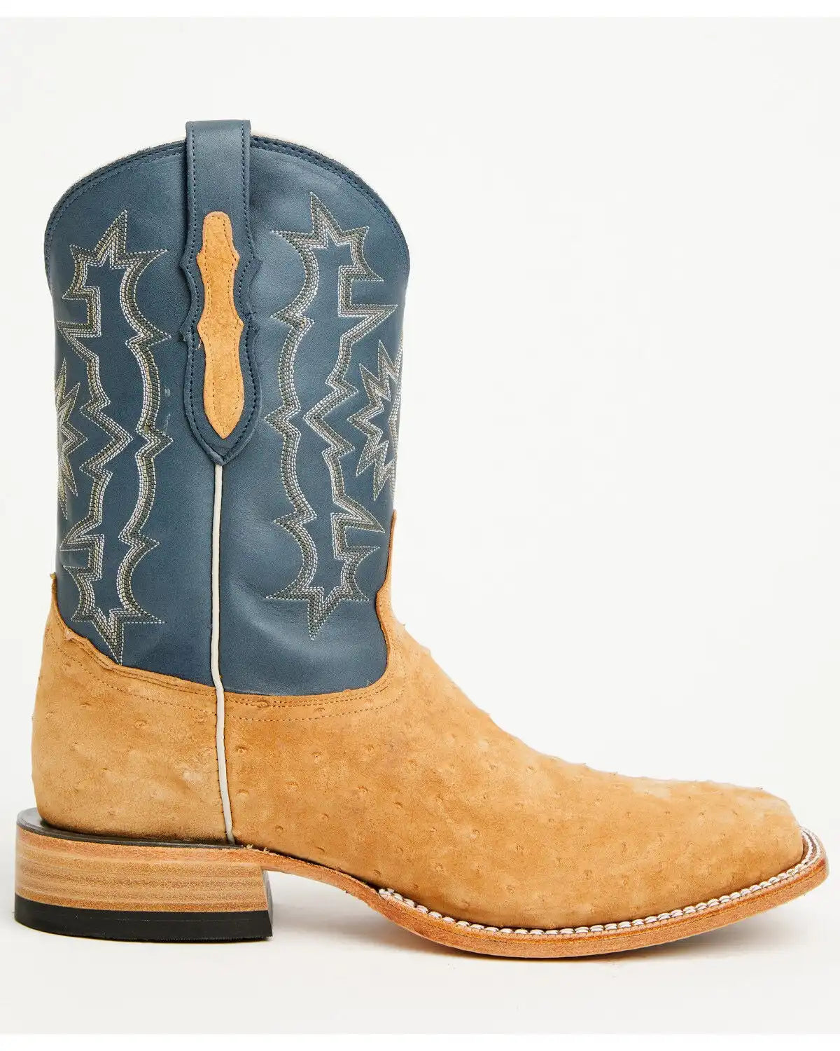 Tony Lama Men's Boot Barn Exclusive Heritage Carlos Exotic Sueded Ostrich Western Boots - Broad Square Toe