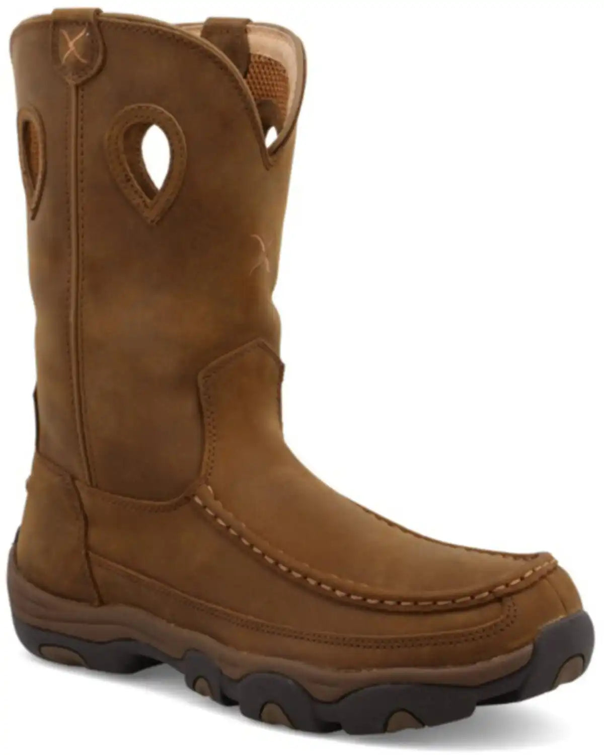Twisted X Men's Distressed Saddle Hiker Boots - Moc Toe