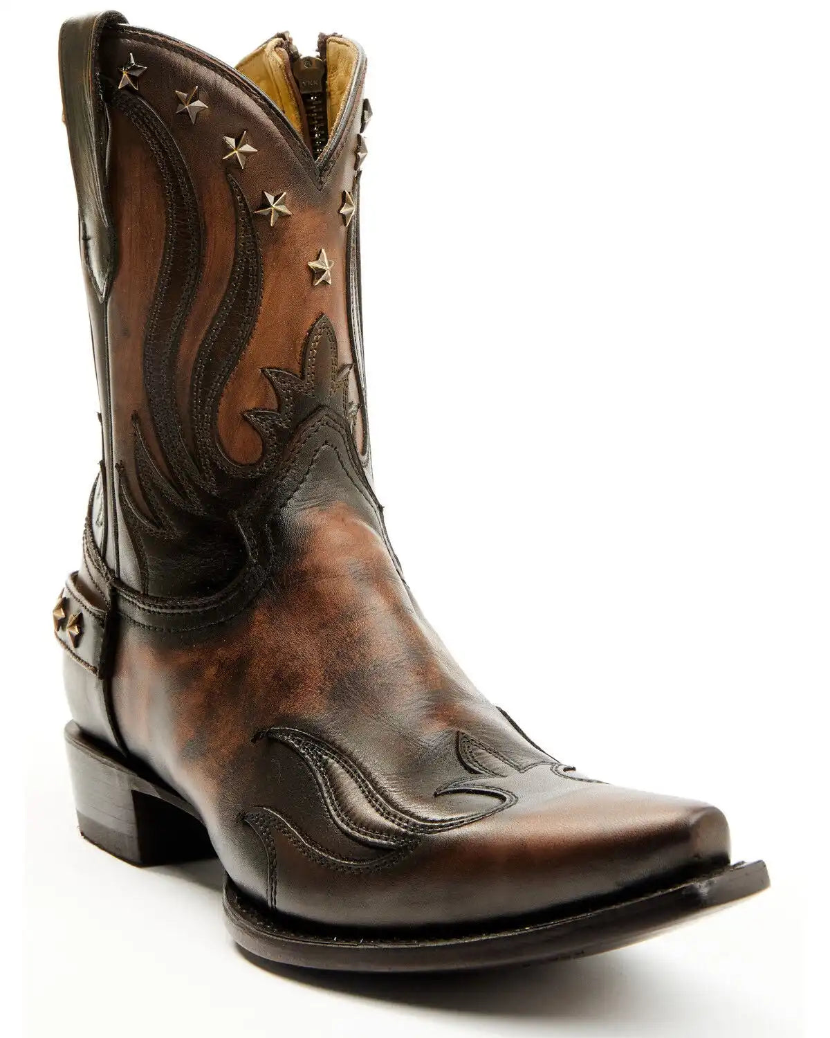Corral Men's Overlay Short Western Boots - Snip Toe