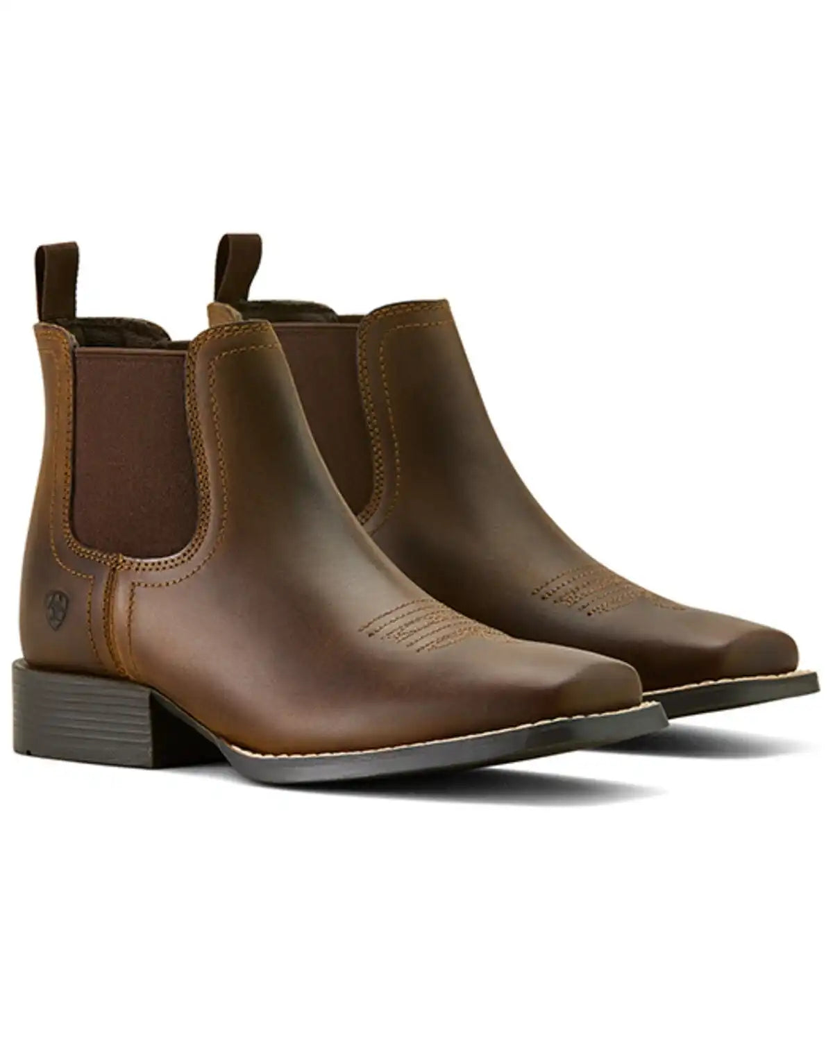 Ariat Boys' Booker Distressed Chelsea Boots - Broad Square Toe