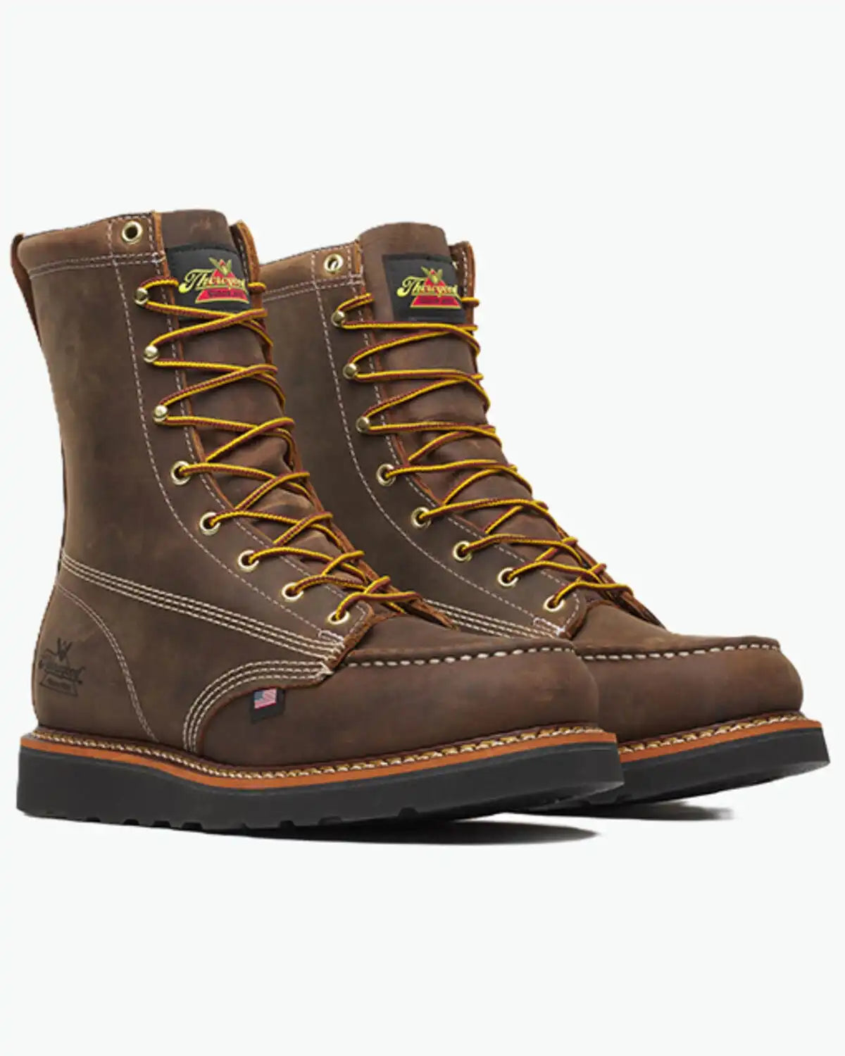 Thorogood Men's 8" American Heritage MAXWear Wedge™ Moc Work Boots - Soft Toe