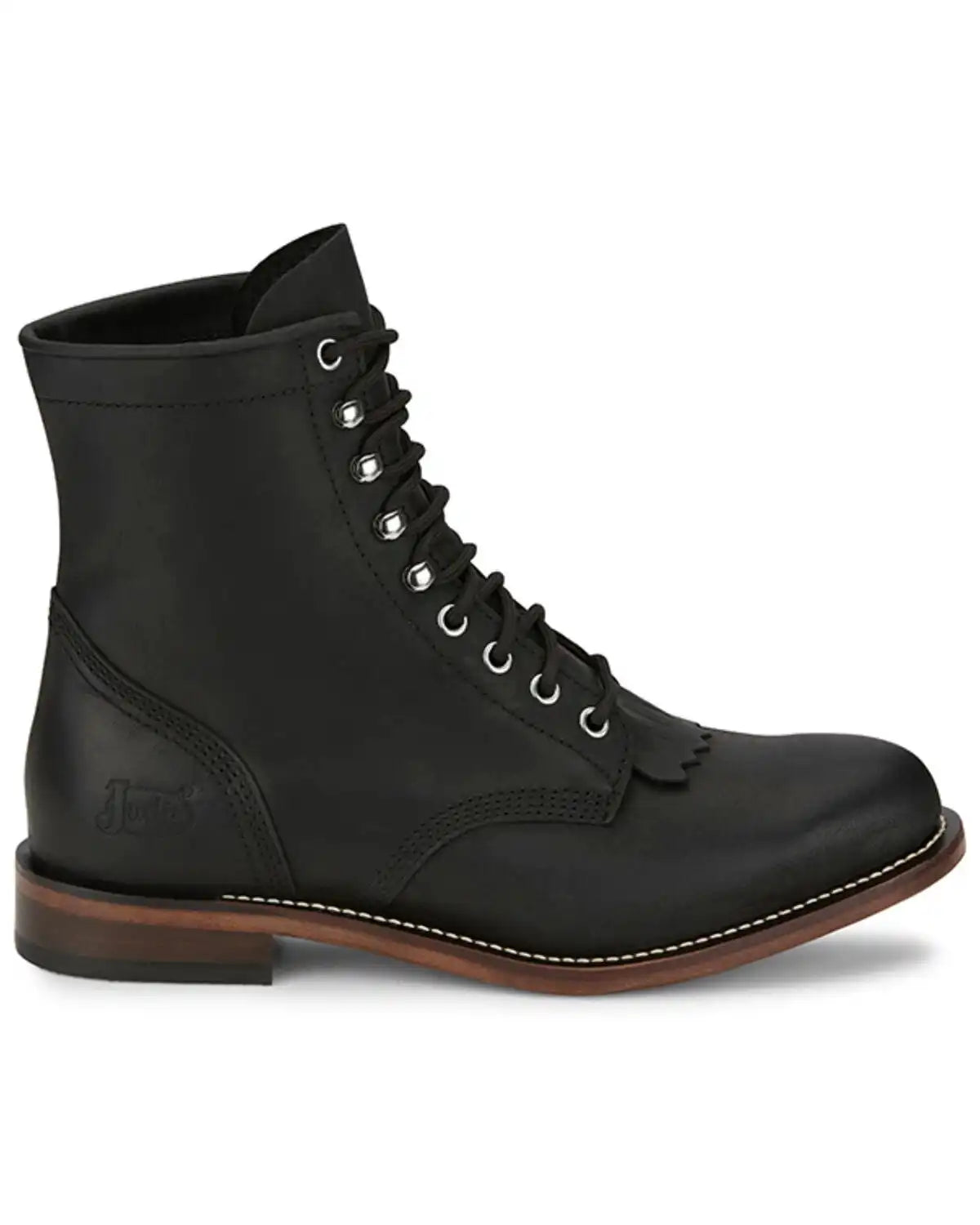 Justin Men's Drennan Lace-Up Boots - Round Toe