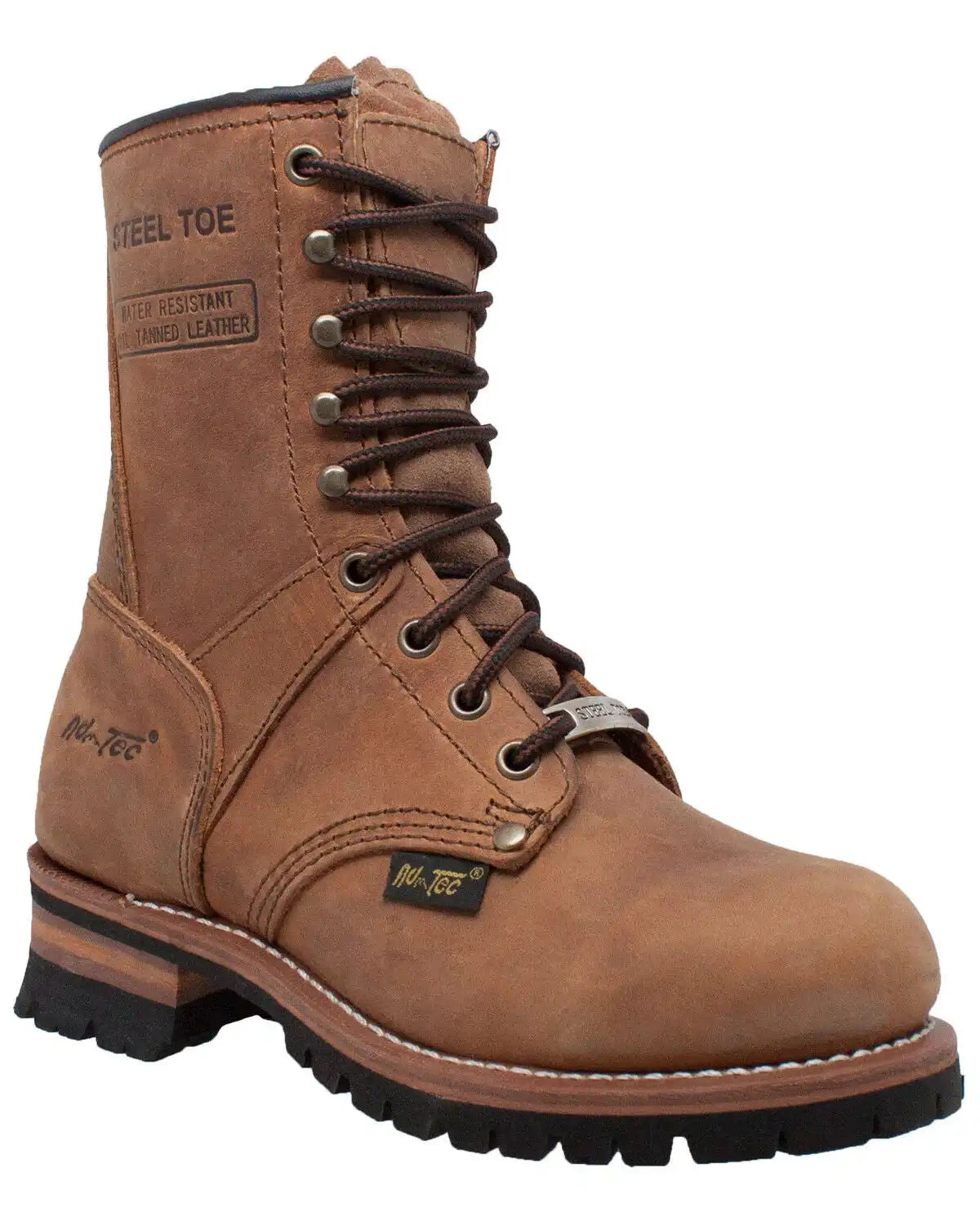Ad Tec Women's Logger Boots - Steel Toe