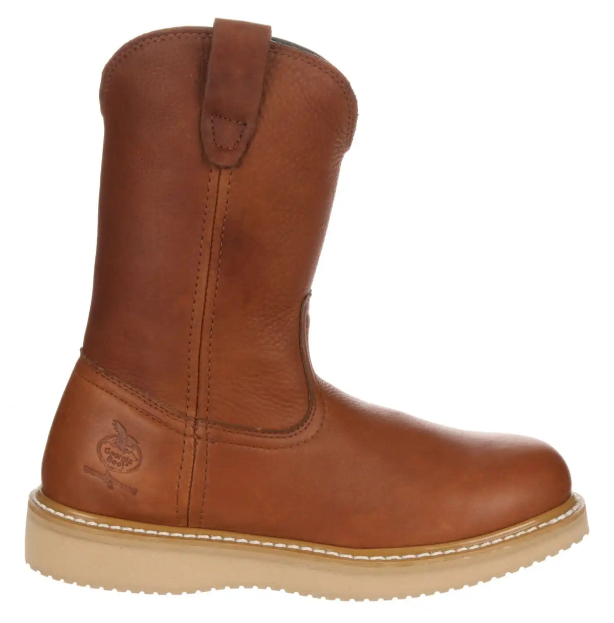 Georgia Boot Men's Farm and Ranch Wellington Work Boots - Soft Toe