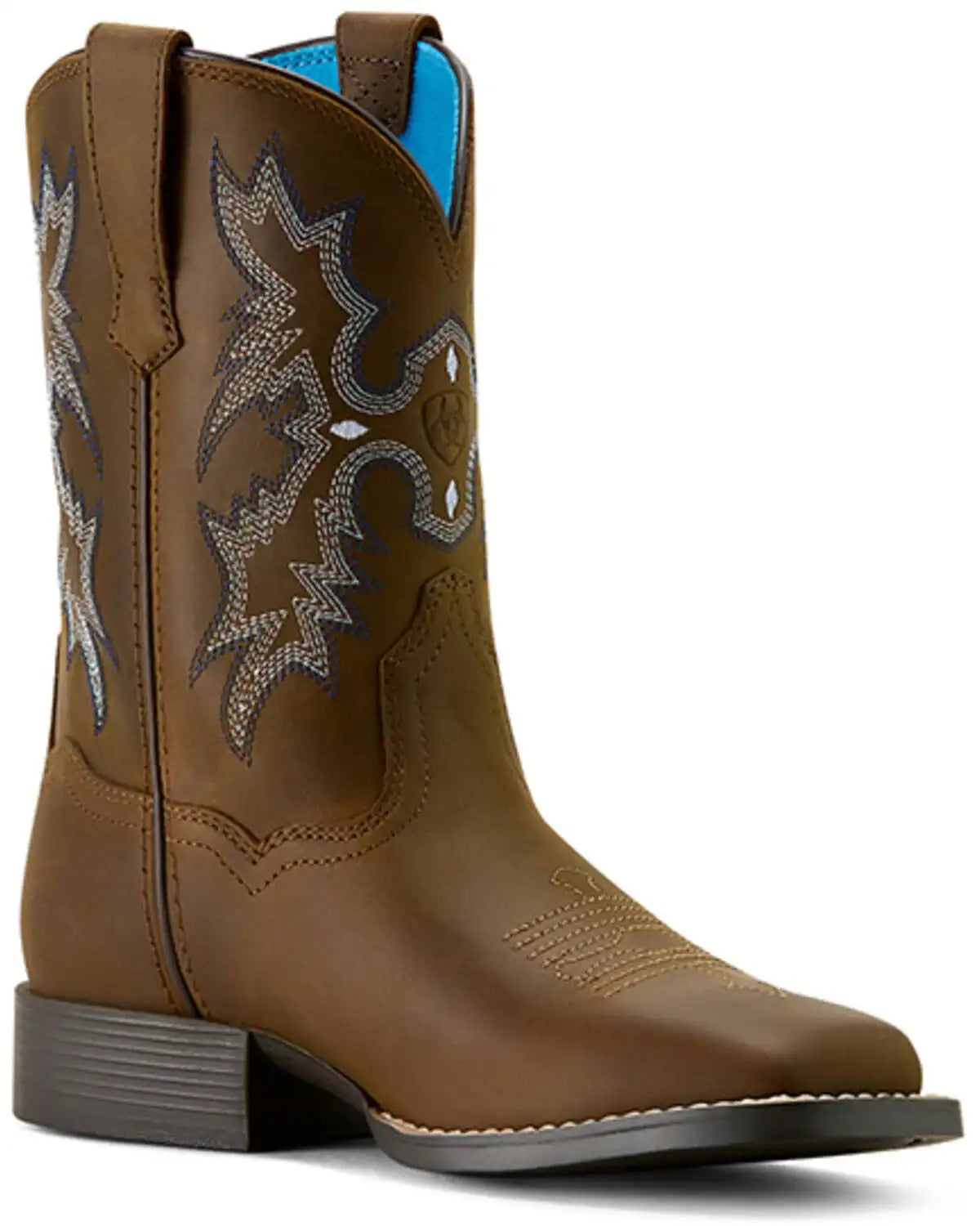 Ariat Boys' Tombstone Distressed Western Boots - Broad Square Toe