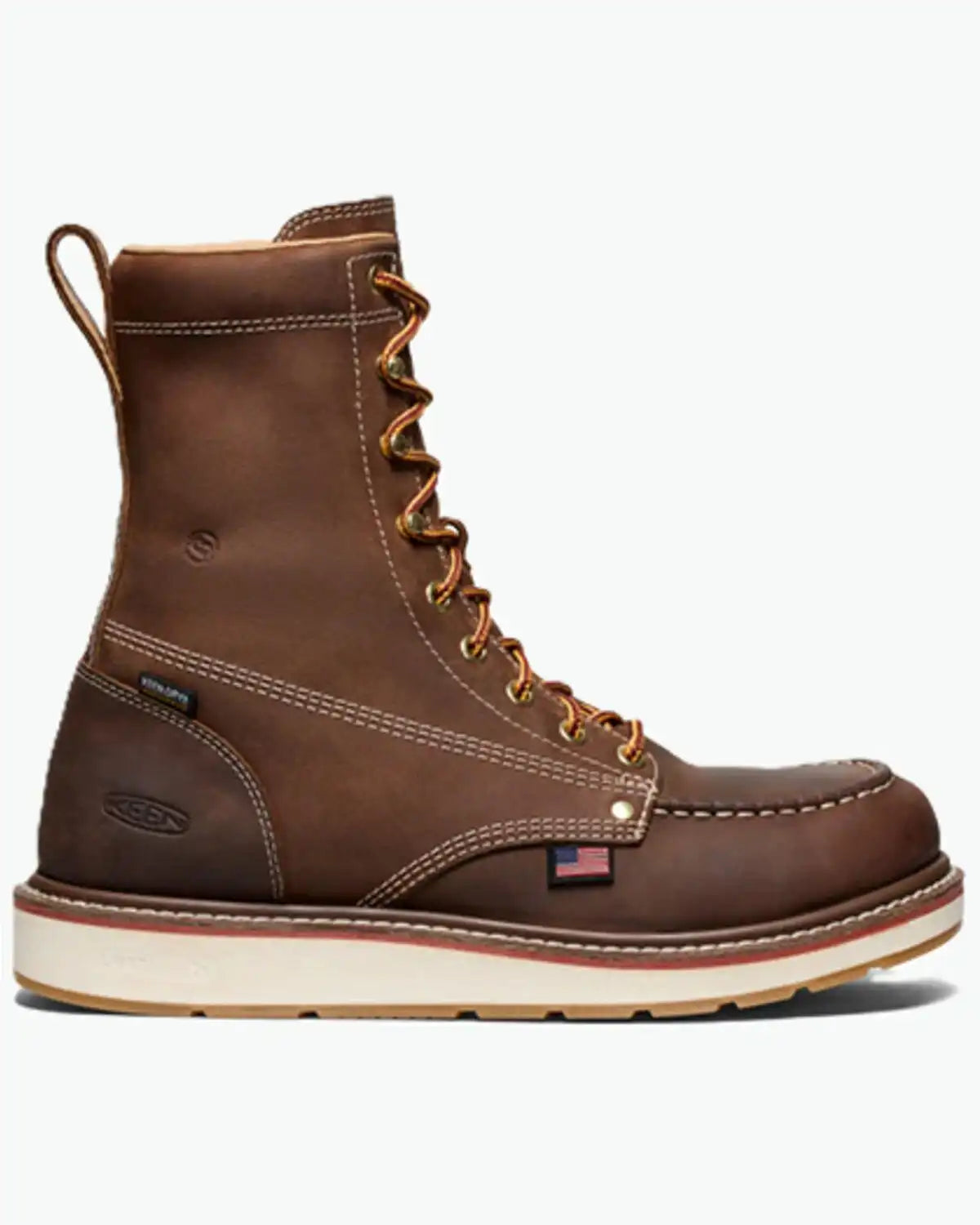 Keen Men's Liberty 8" Waterproof Moc Work Boots - Carbon Toe