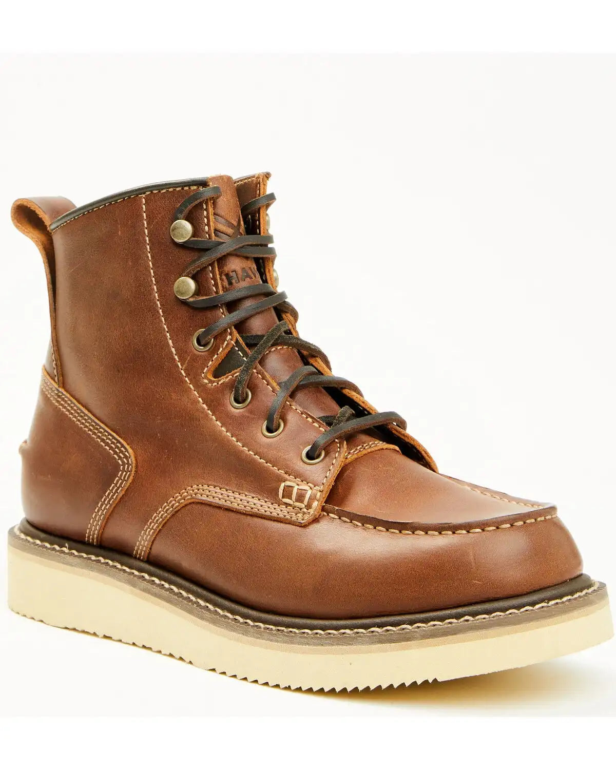 Hawx Men's 6" Lace-Up Moc Work Boots - Soft Toe