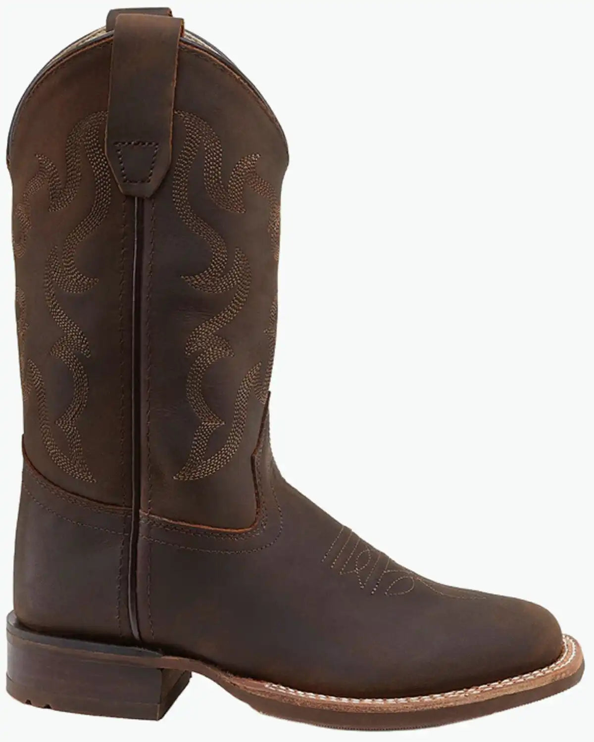 Old West Little Boys' Western Boots - Broad Square toe